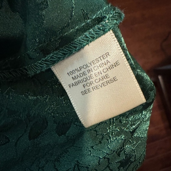 Ronny Kobo Carol Collared Faux Wrap Maxi Dress In Green Size Large - Picture 14 of 14